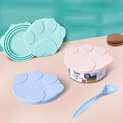 2 - in - 1 Silicone Pet Food Lid & Spoon – Airtight Can Cover & Feeder - John&Dona