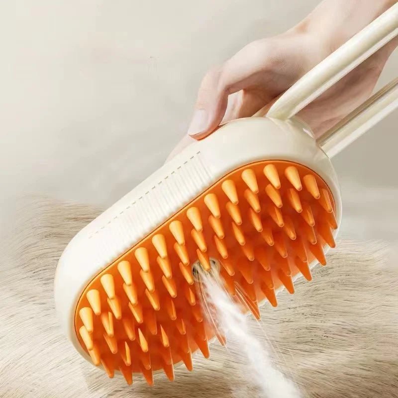 3 - in - 1 Electric Pet Brush – Steam Cleaning, Hair Removal & Massage - John&Dona