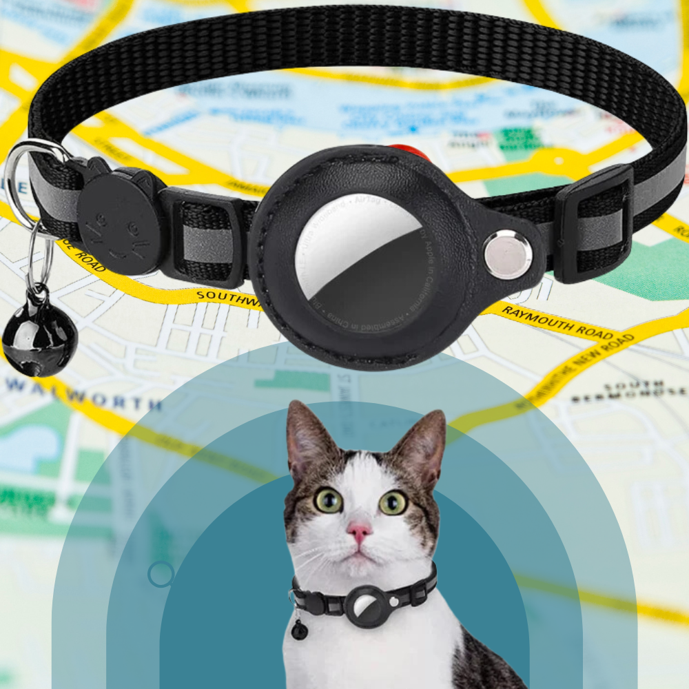 Cat AirTag Collar – Reflective, Adjustable & Breakaway Design - John&Dona