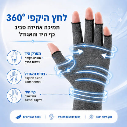 Hand+ Pro כפפות לחץ להקלה בכאבי פרקי אצבעות ומפרק היד John&Dona | החנות הרשמית גון&דונה