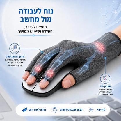 Hand+ Pro כפפות לחץ להקלה בכאבי פרקי אצבעות ומפרק היד John&Dona | החנות הרשמית גון&דונה