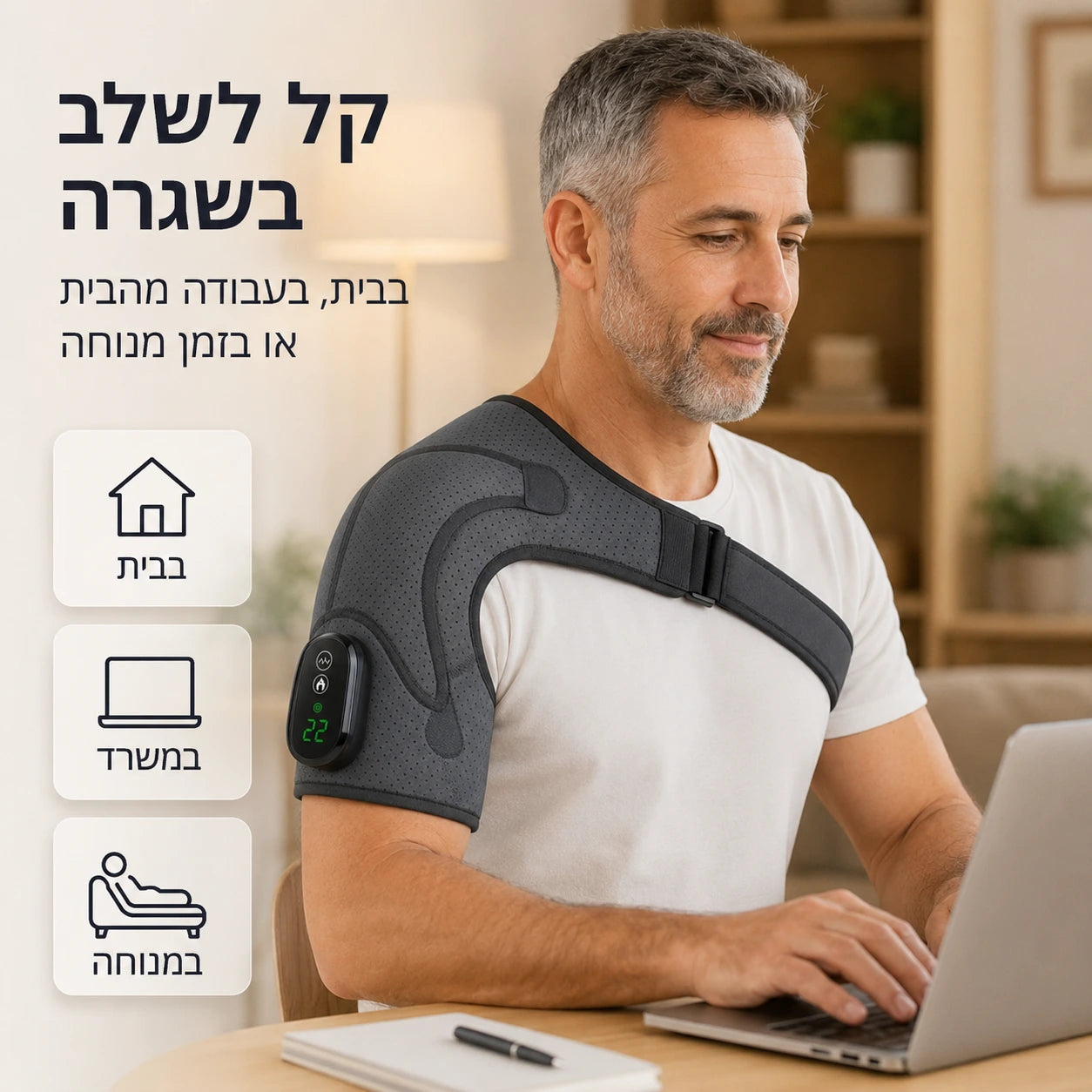 +Care הפתרון הטיפולי לכאבים ודלקות בכתפיים