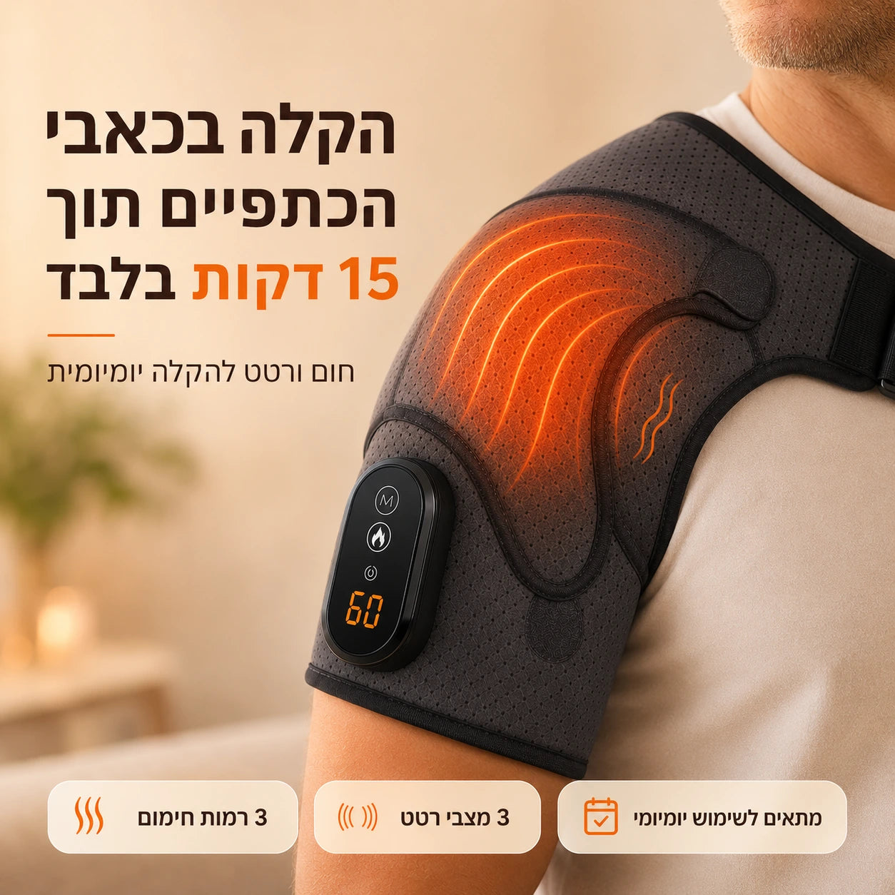 +Care הפתרון הטיפולי לכאבים ודלקות בכתפיים