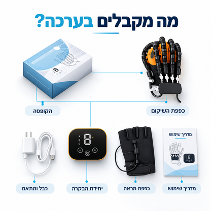 +GripX כפפת שיקום רובוטית לסובלים מהגבלה בכף היד עקב שבץ או אירוע מוחי