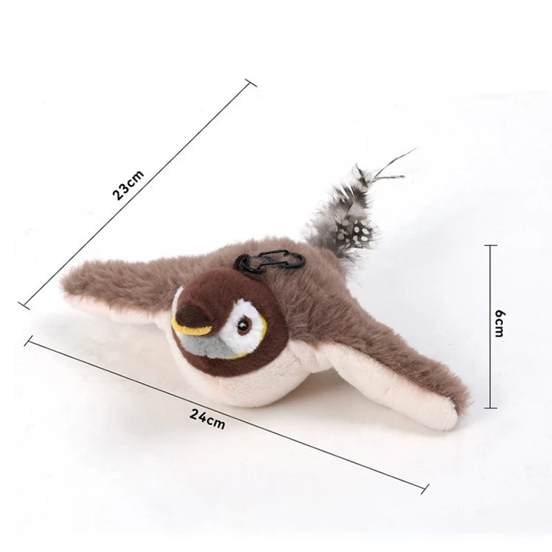 Soft Plush Bird Toy for Cats – Safe & Durable Design