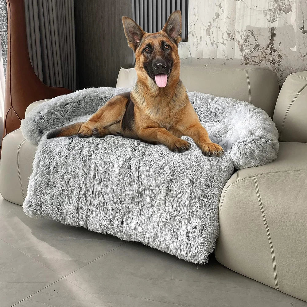 Calming Dog Bed – Plush & Cozy Sofa Mat for Dogs & Cats.