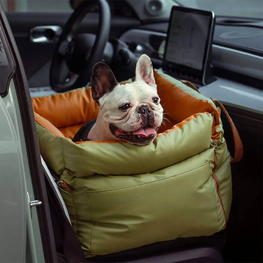 Luxury Dog Car Seat Bed – Soft & Secure Travel Bolster