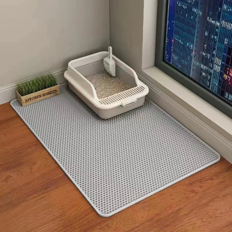 Non-Slip & Wear-Resistant Cat Litter Box Mat