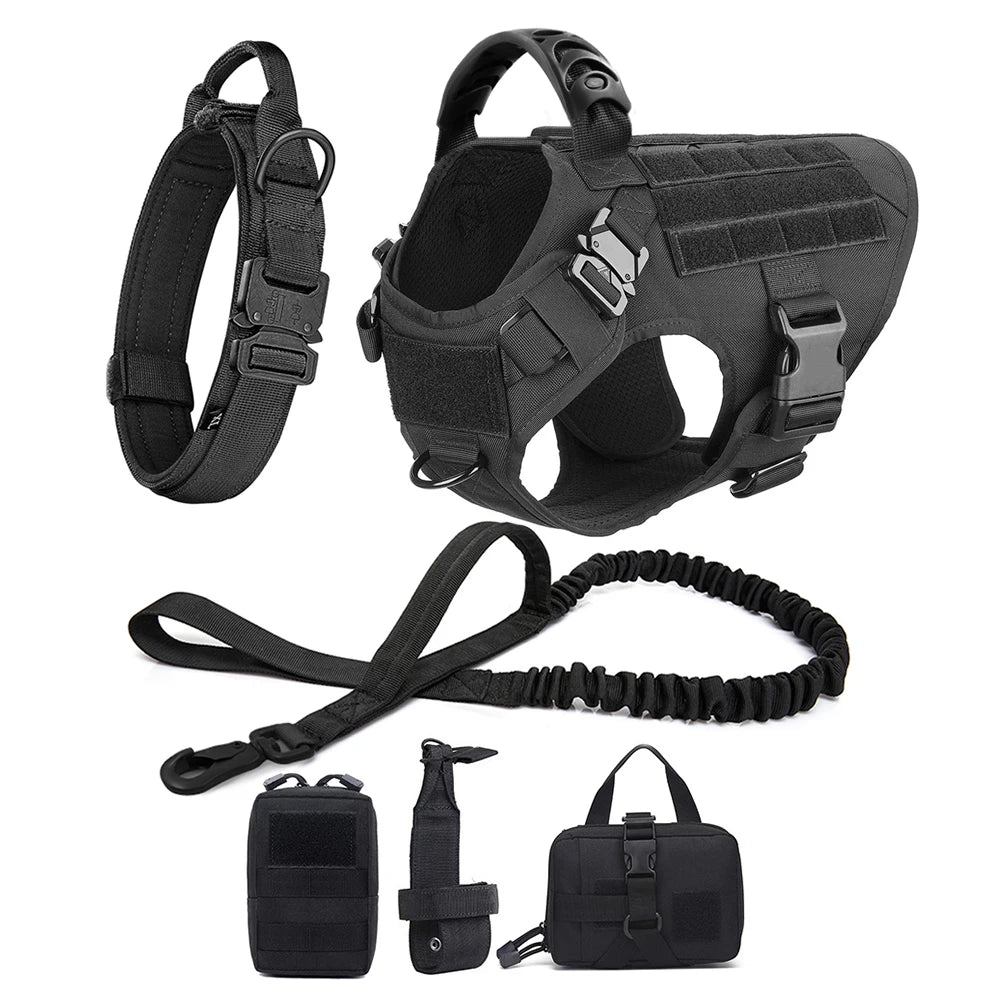 Best Dog Walking Harness with MOLLE Storage System