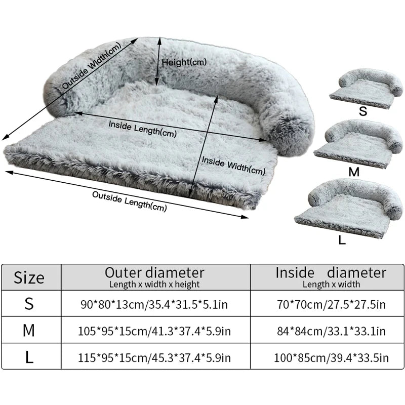 Ultra-Soft Plush Dog Bed – Provides Warmth & Comfort.