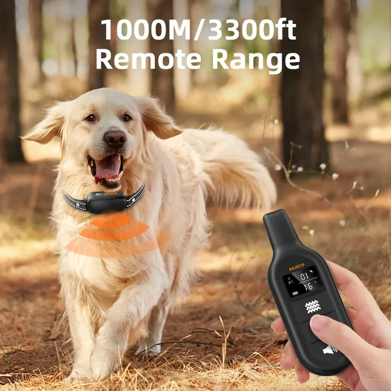 Long-Range Remote Training Collar – Up to 1000m Control