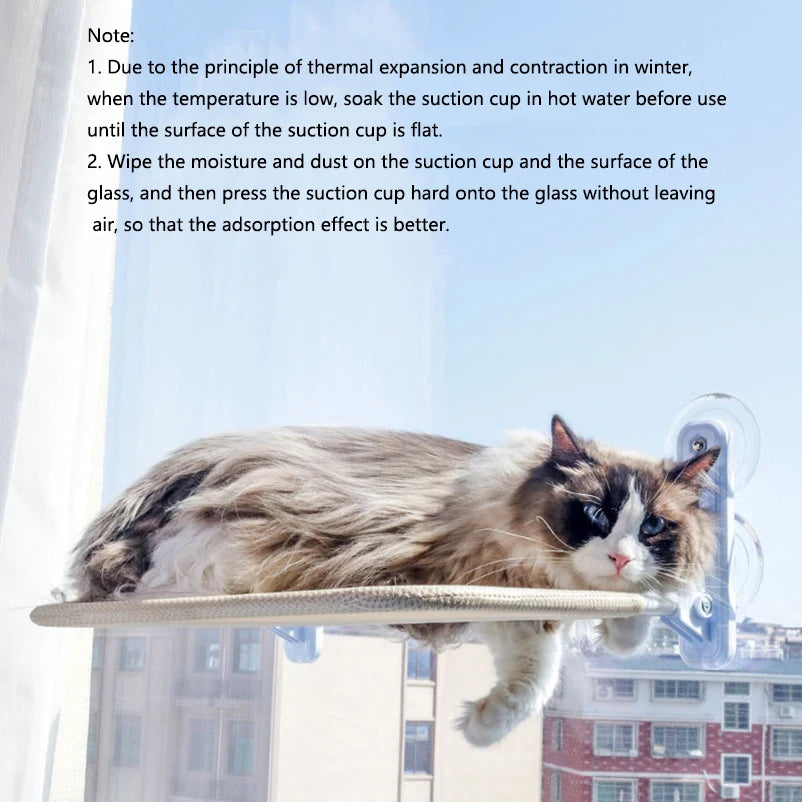 Cat Window Perch – Suction Cup Hanging Hammock Bed