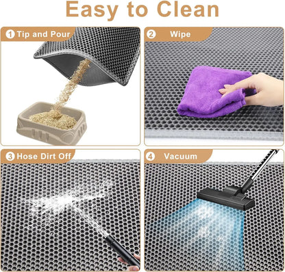 Easy-Clean Waterproof Cat Mat – Perfect for Litter Boxes