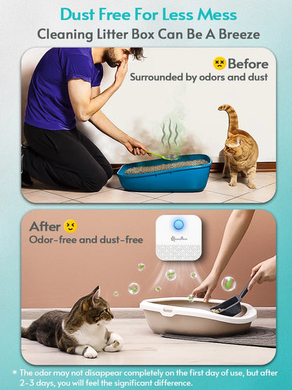 Pet Air Purifier for Litter Box – Eliminates Odors Instantly