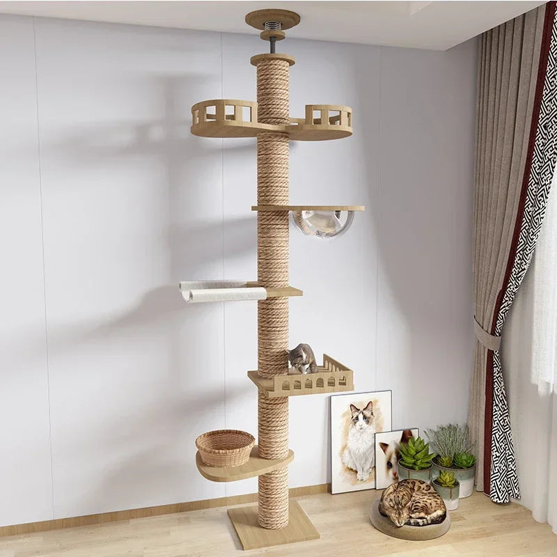 Luxury Cat Tree with Hideouts & Lounging Perches