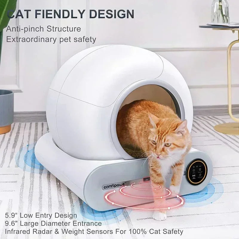 Fully Enclosed Litter Box for Privacy & Hygiene