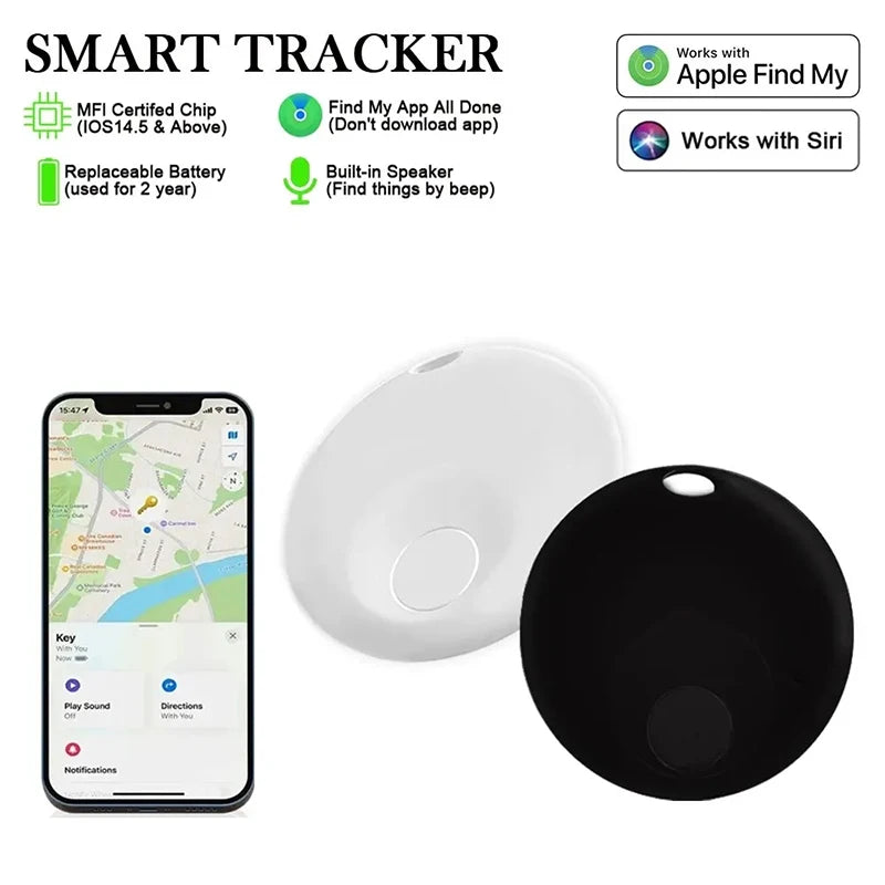 Mini GPS Pet Tracker – Bluetooth Anti-Loss Smart Tag for Dogs & Cats