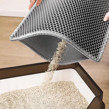 Large Non-Slip Cat Litter Mat – Protects Floors from Mess