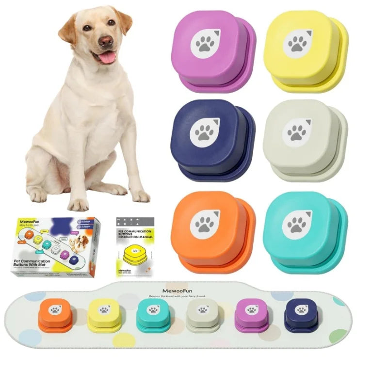 Talking Dog Buttons – Recordable Pet Training Buzzers