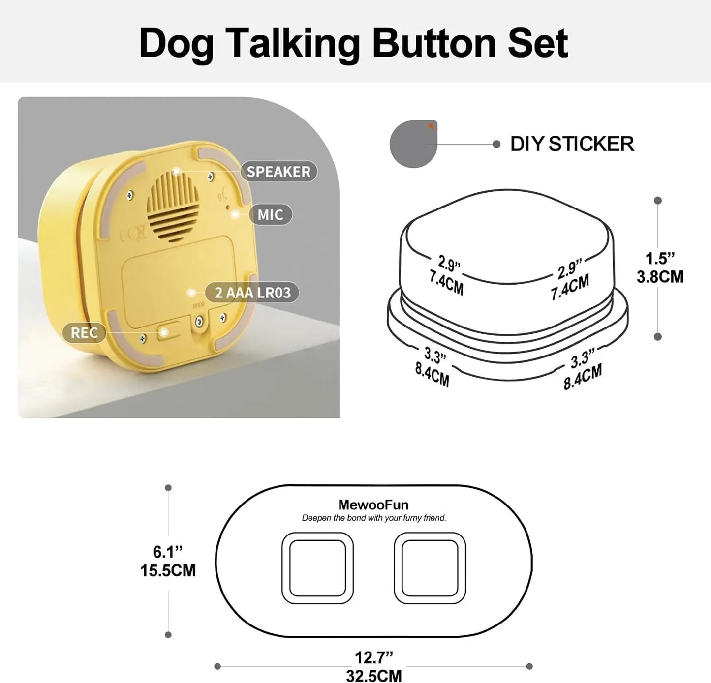 Voice Recording Buttons for Dogs & Cats – Teach Pets to Communicate