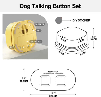 Voice Recording Buttons for Dogs & Cats – Teach Pets to Communicate