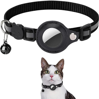 Cat AirTag Collar – Reflective, Adjustable & Breakaway Design - John&Dona