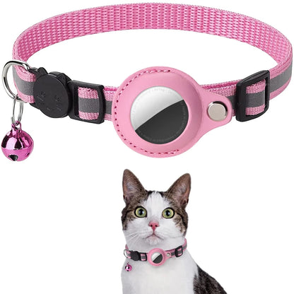 Cat AirTag Collar – Reflective, Adjustable & Breakaway Design - John&Dona