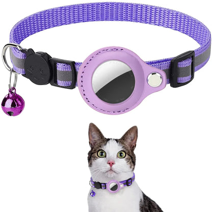 Cat AirTag Collar – Reflective, Adjustable & Breakaway Design - John&Dona